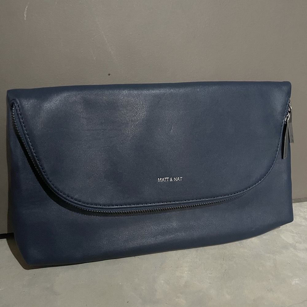 Matt & Nat Navy Blue Clutch